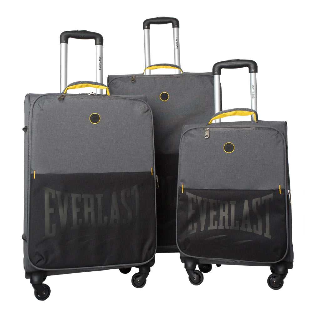 Set de Valijas Semirrígidas Everlast 20" 24" 28" – Resistentes y Expansibles - Recto