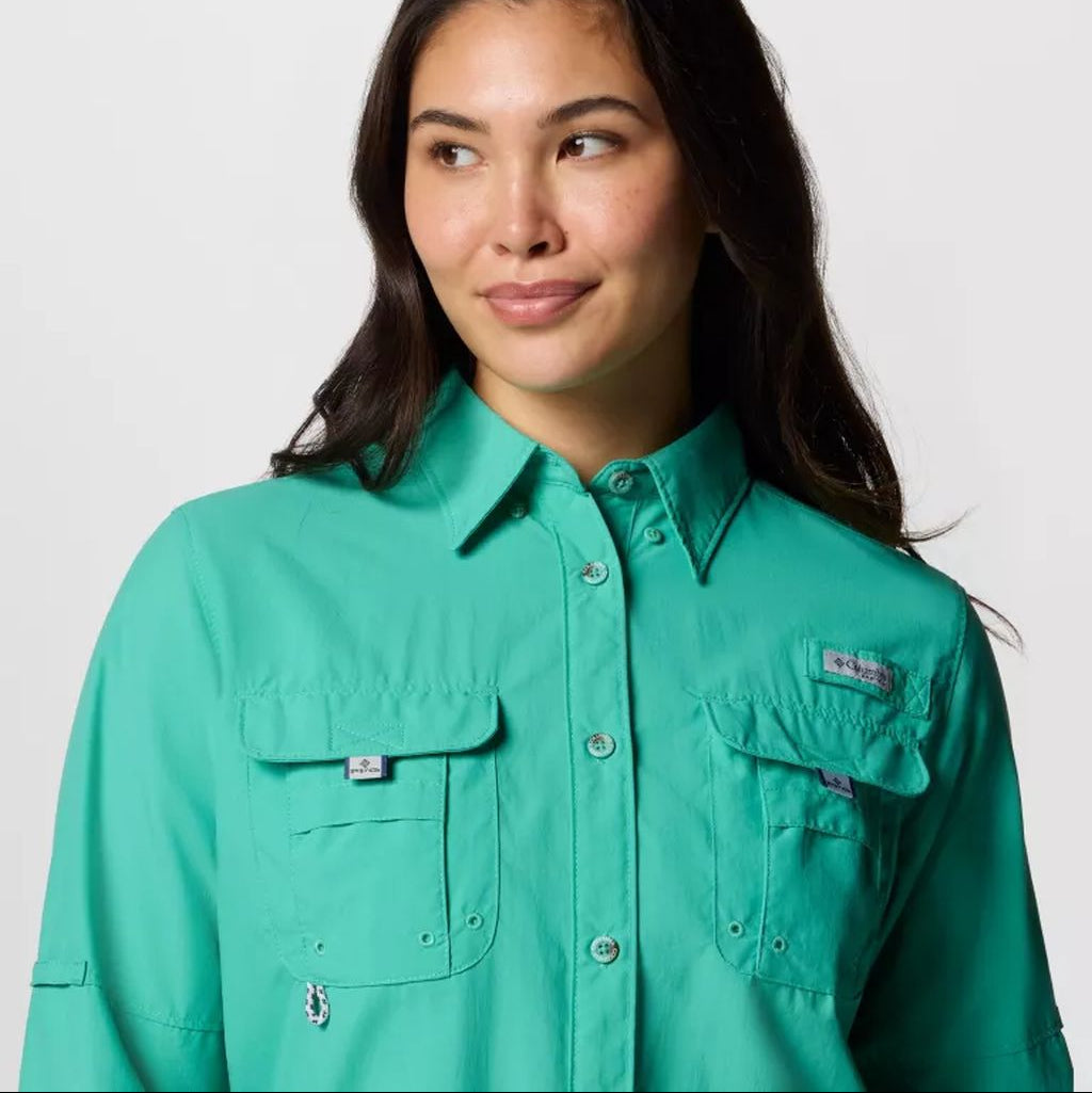 Camisa | Columbia PFG Bahama | Náutica Protección Solar Filtro UV Mujer