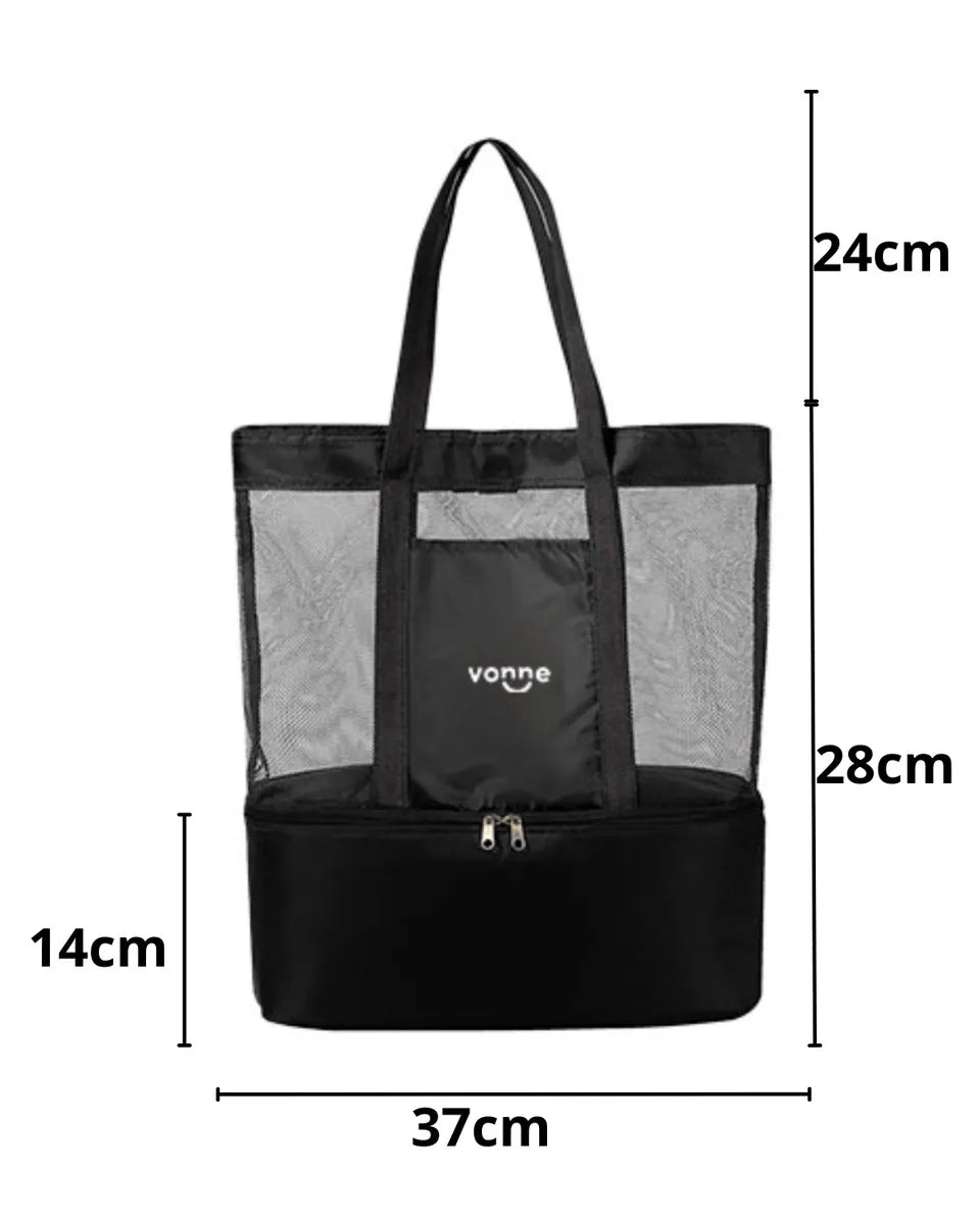 Bolso Playero Vonne Con Conservadora Alimentos Bebidas