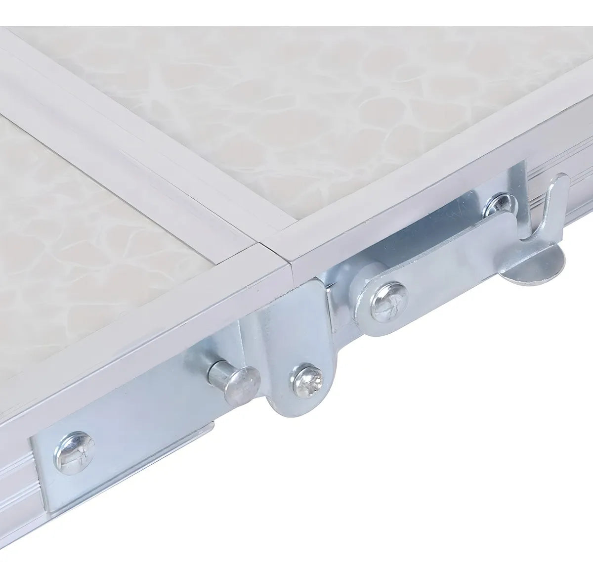 Set Plegable Mesa De Aluminio + 4 Bancos Para Camping