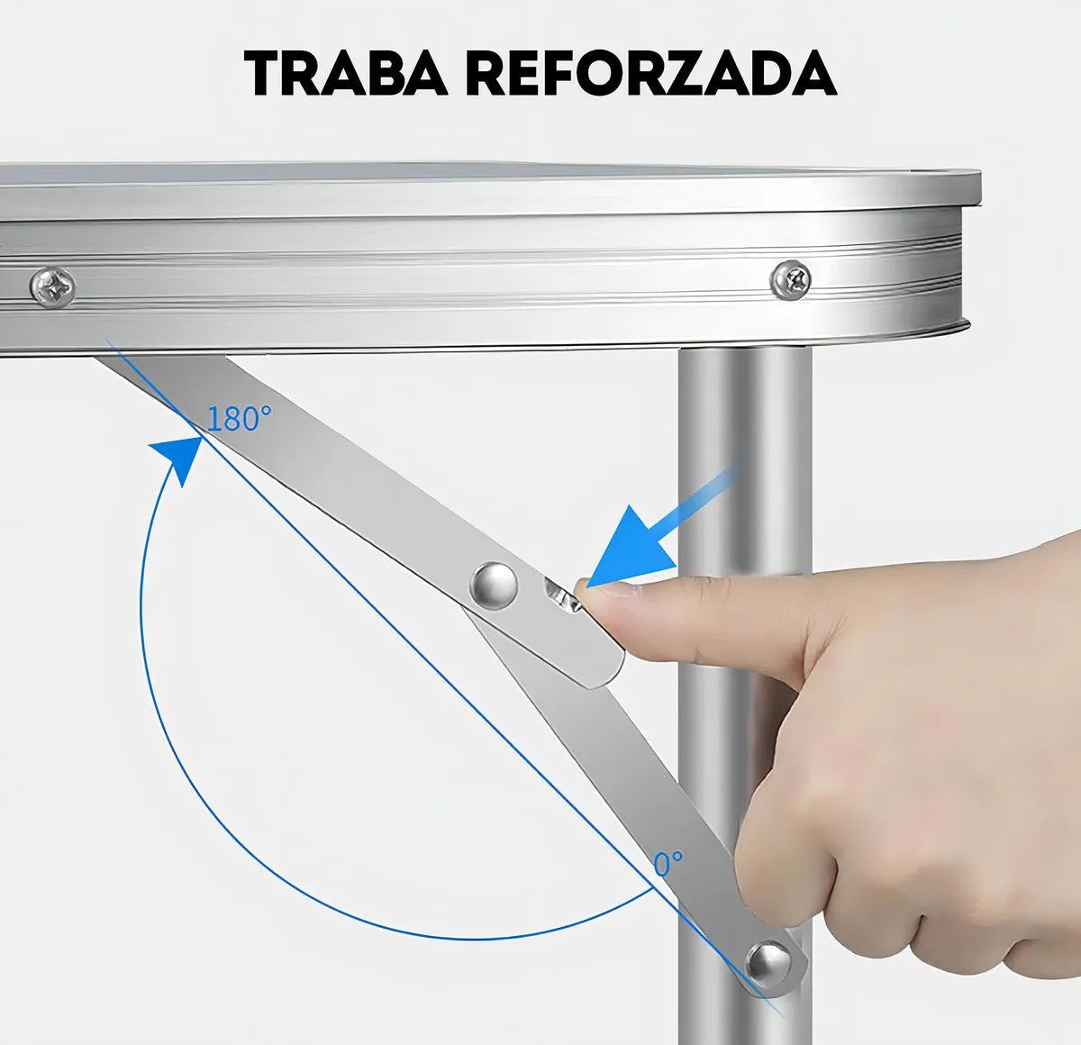 Set Plegable Mesa De Aluminio + 4 Bancos Para Camping