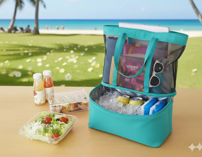 Bolso Playero Vonne Con Conservadora Alimentos Bebidas