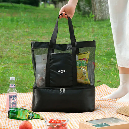 Bolso Playero Vonne Con Conservadora Alimentos Bebidas