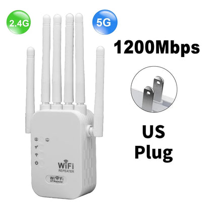Amplificador señal Wifi Dual 2.4 GHz + 5 GHz 1200 Mbps 6 Antenas