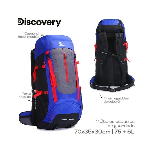 Mochila de Acampe | Discovery Adventures 75+5 Litros | Trekking