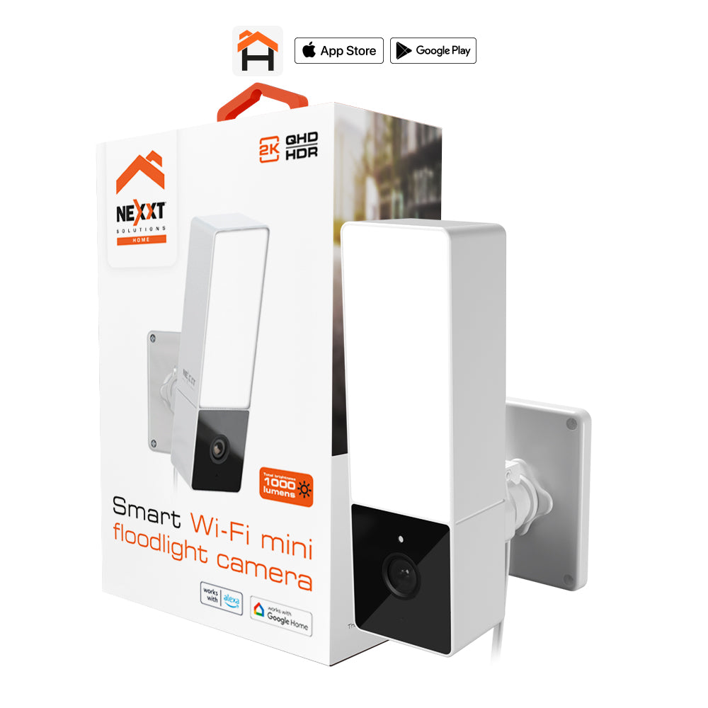 Cámara inteligente WiFi Iluminación Sirena Exterior | Nexxt NHC-F410