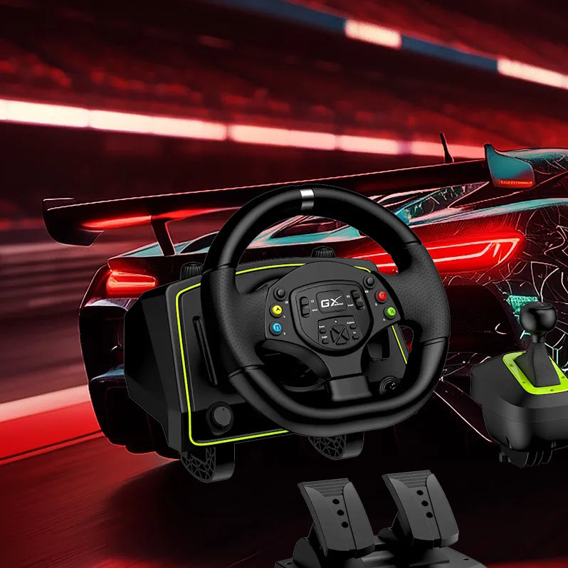 Volante Gamer Genius SpeedMaster X2 con Pedales y Palanca