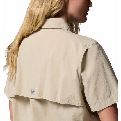 Camisa | Columbia PFG Bahama | Náutica Protección Solar Filtro UV Mangas Cortas Mujer