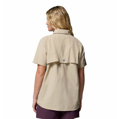 Camisa | Columbia PFG Bahama | Náutica Protección Solar Filtro UV Mangas Cortas Mujer