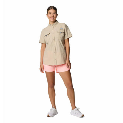 Camisa | Columbia PFG Bahama | Náutica Protección Solar Filtro UV Mangas Cortas Mujer