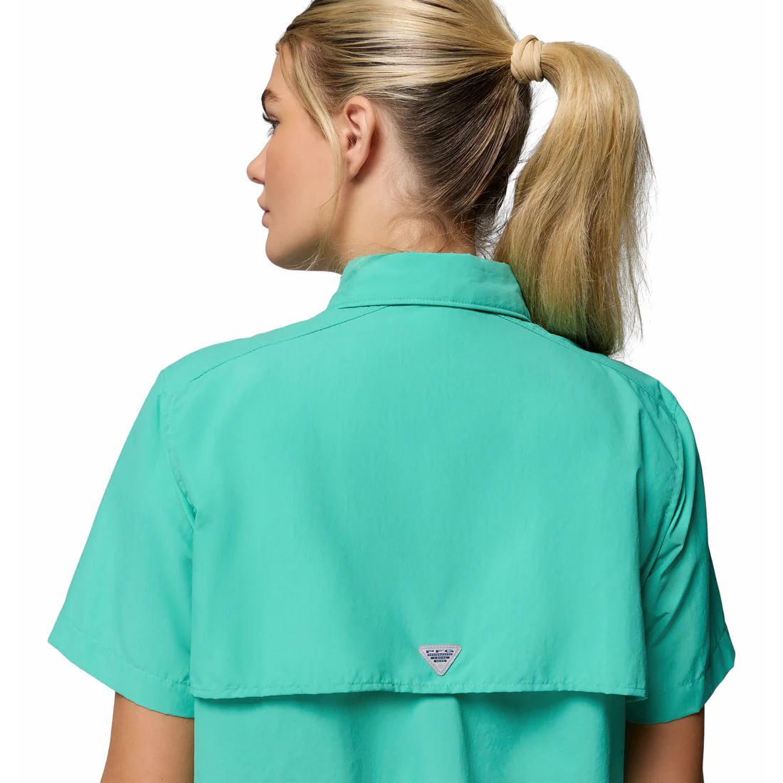 Camisa | Columbia PFG Bahama | Náutica Protección Solar Filtro UV Mangas Cortas Mujer
